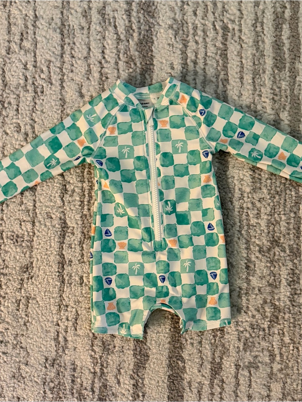 Old Navy rash guard swim suit 12-18montbs